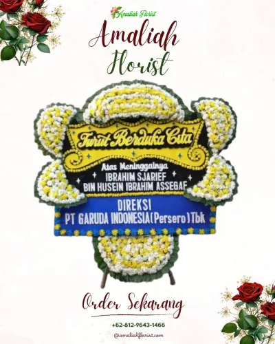 Papan Bunga Duka di Penengahan